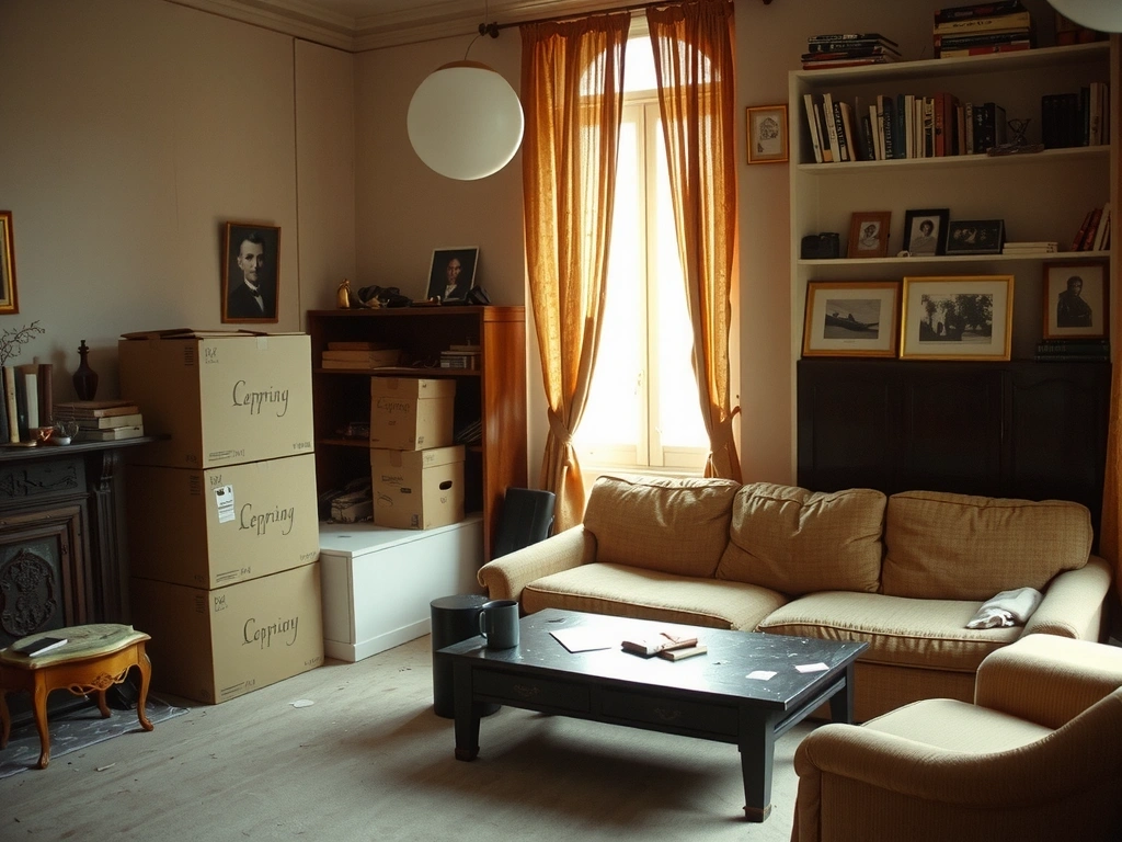 Appartement encombré avant nettoyage