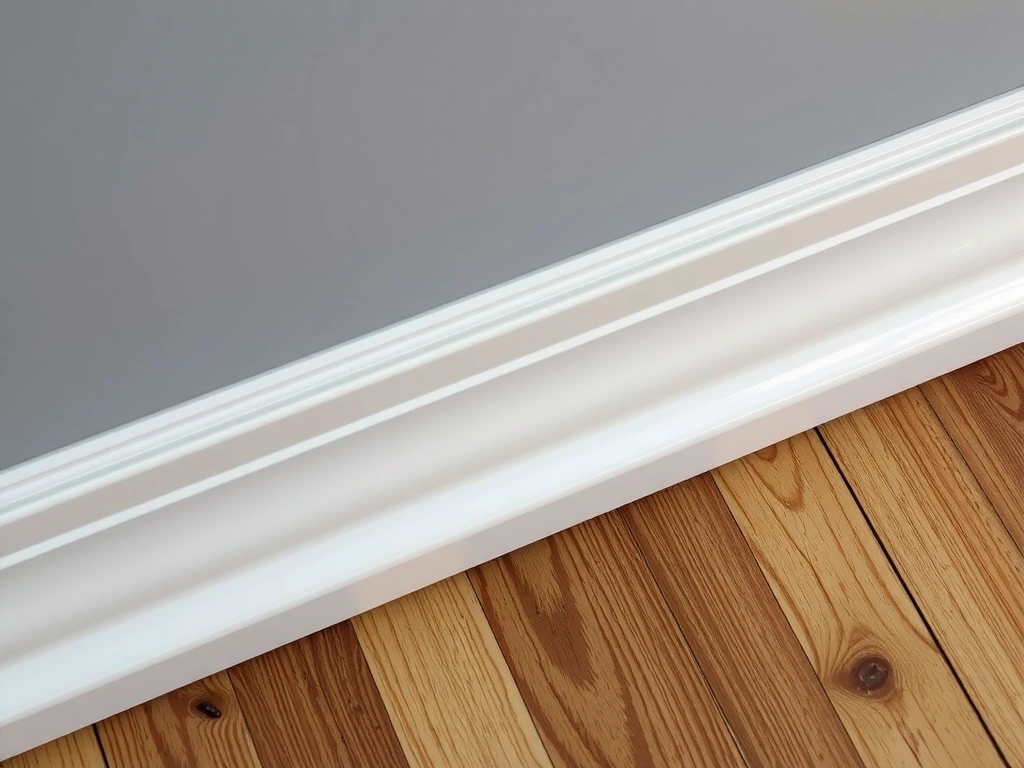 Coin de plinthe nettoyé