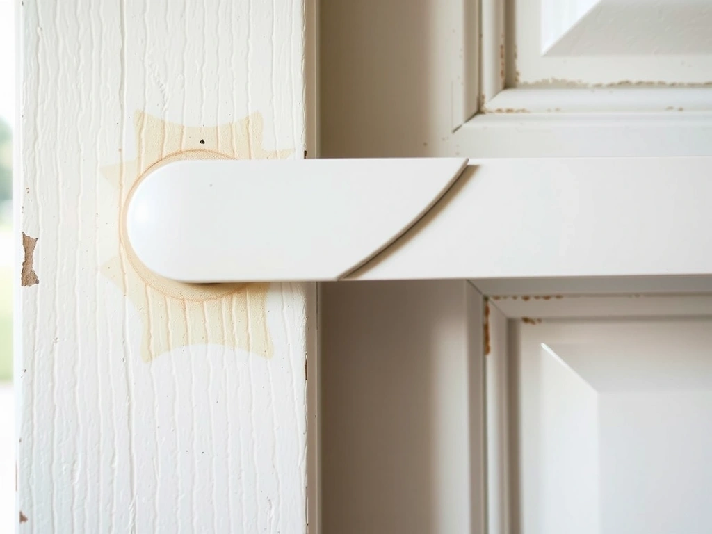 Poignée de porte désinfectée