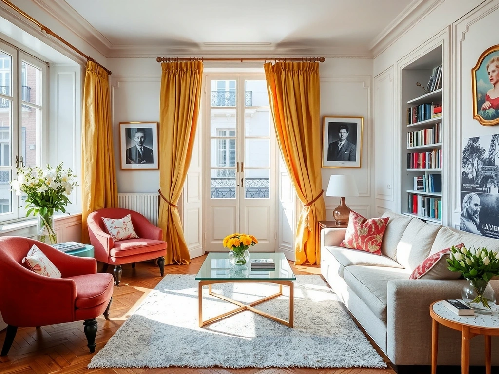 Salon immaculé après intervention