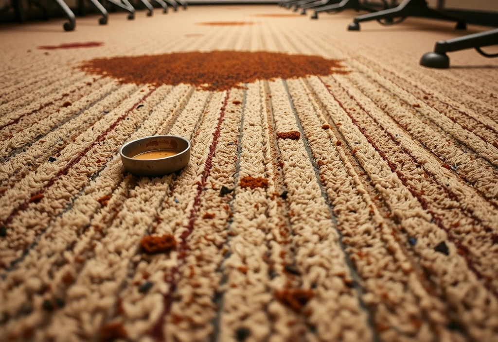 Carpet before cleaning